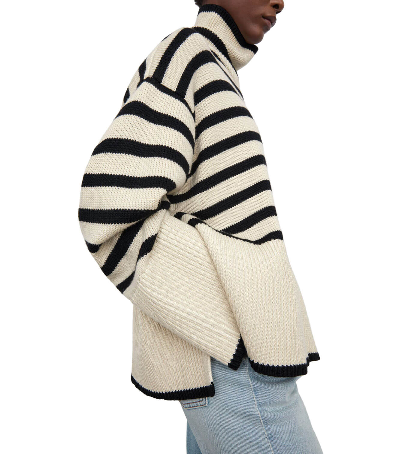 Toteme Black and Ivory sweater