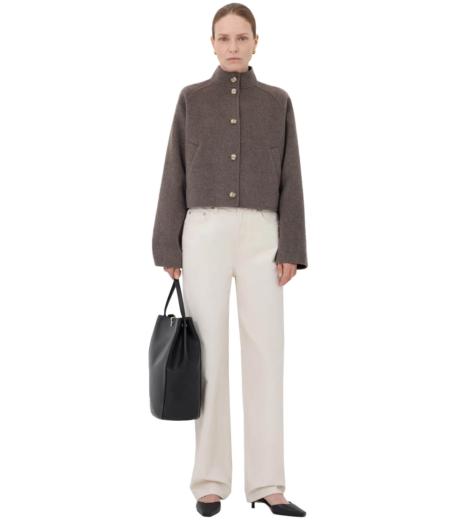 LOULOU STUDIO Nyma Wide Armhole Short Jacket