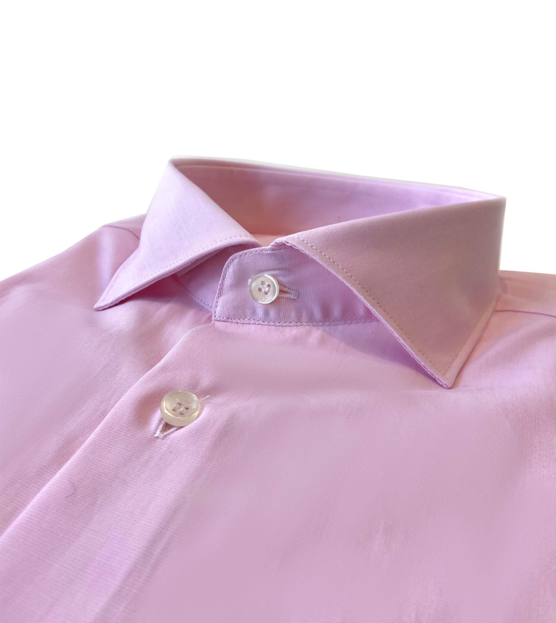 SAM MALOUF ORANGE LABEL Cotton Pink Solid Shirt