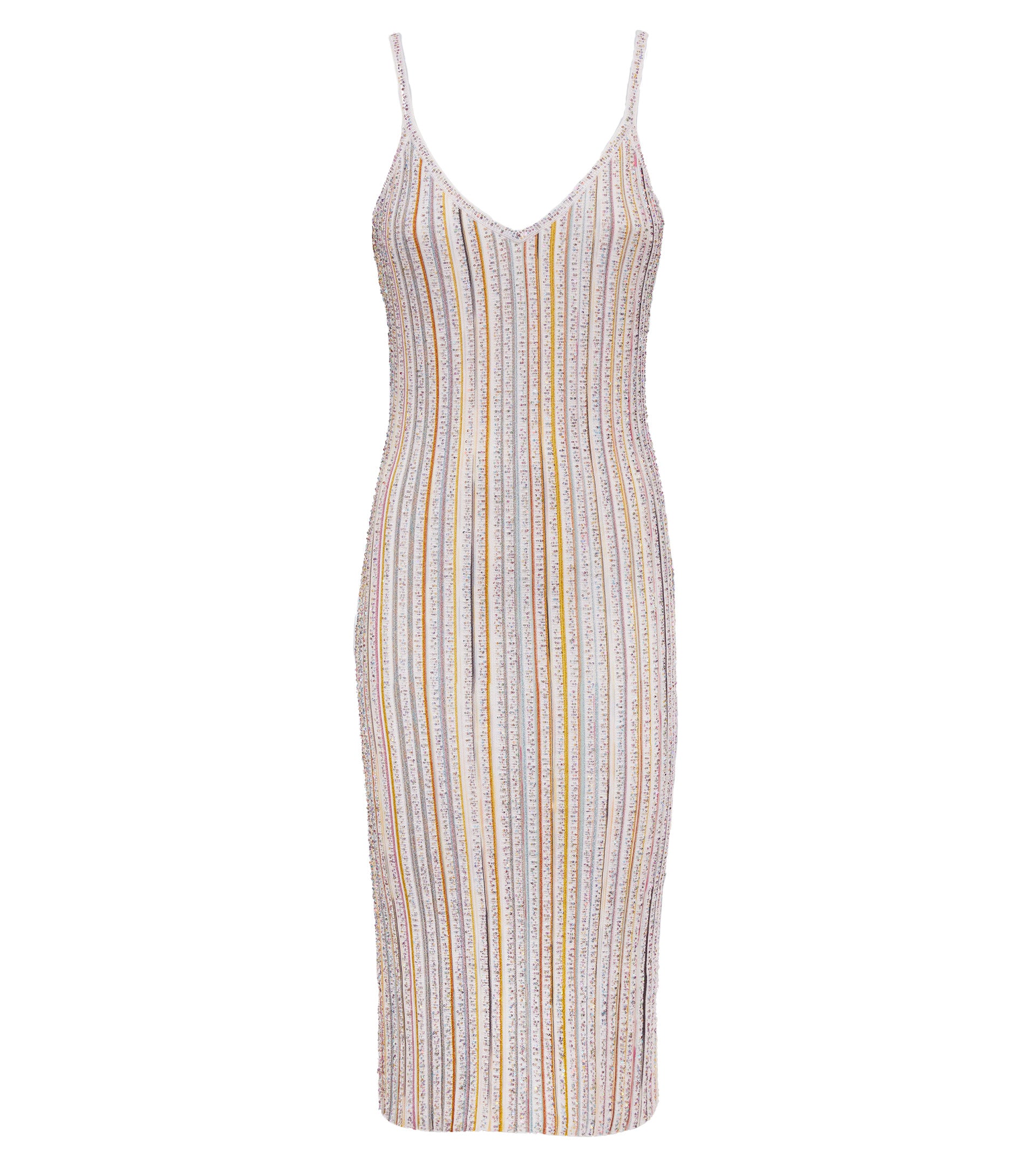 MISSONI Linear Pale Stripe Midi Dress