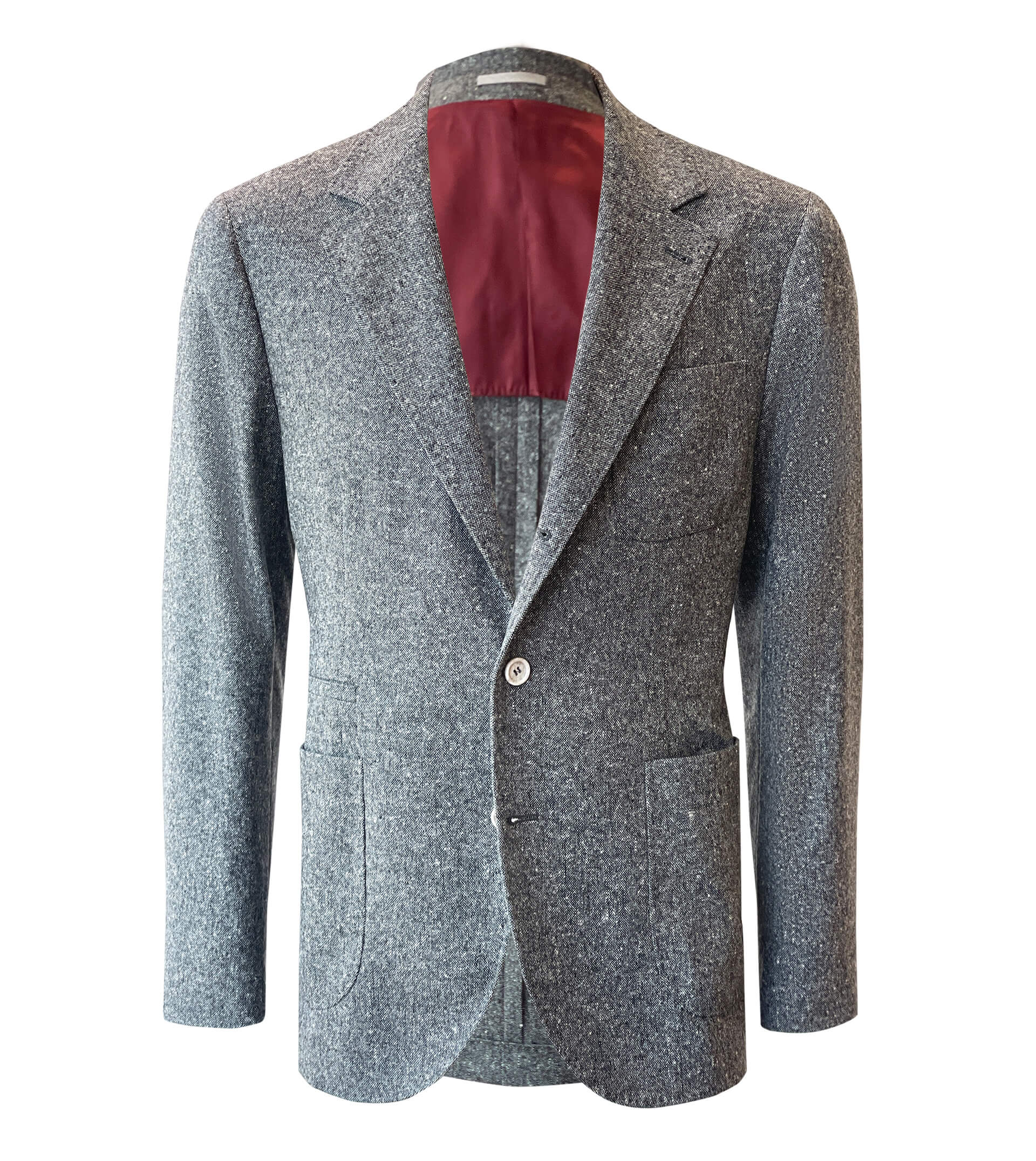 BRUNELLO CUCINELLI Grey Tweed Sport Coat