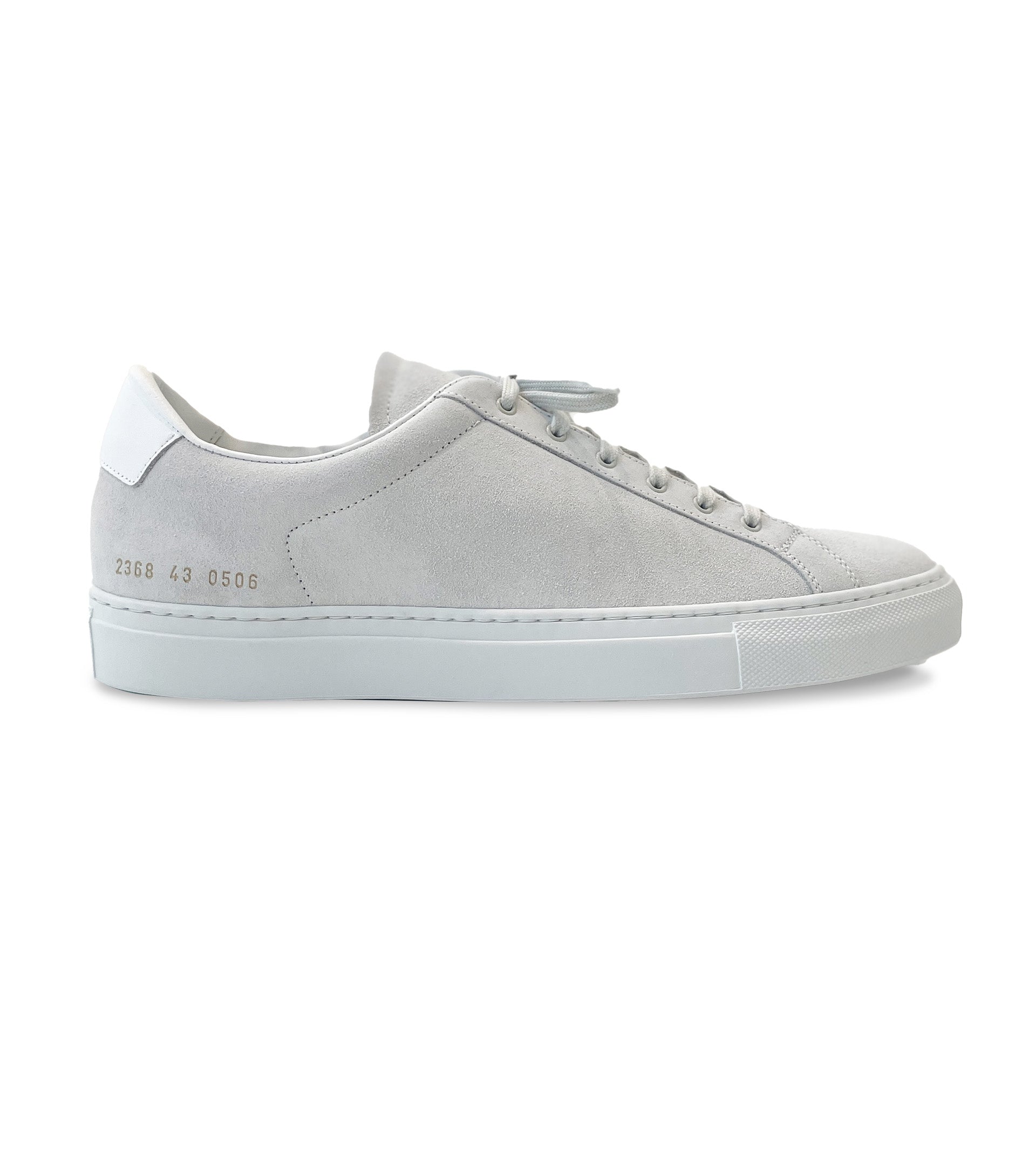 COMMON PROJECTS Retro Low in White Suede