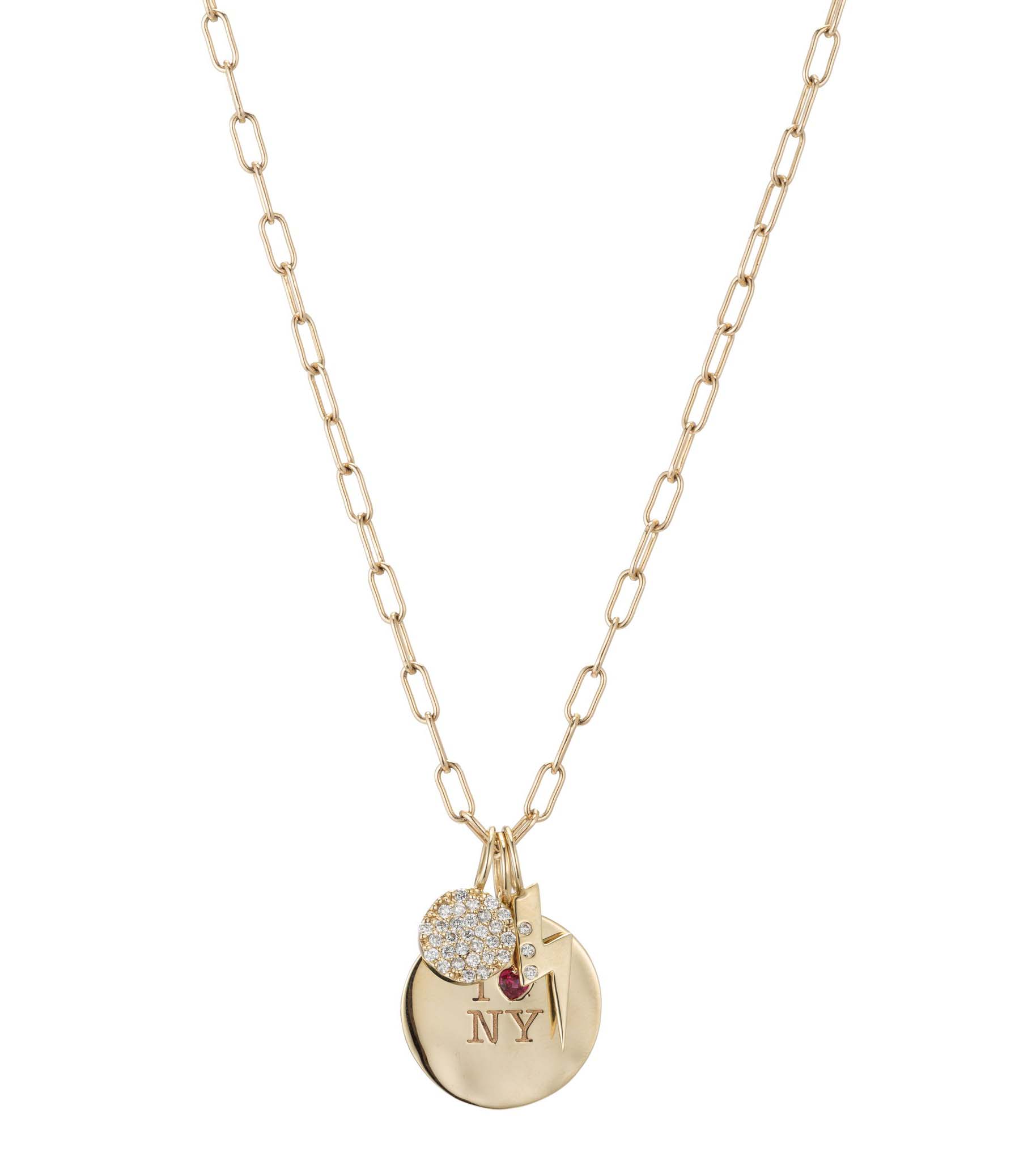 ALI GRACE Gold Rounded Paperlink Chain