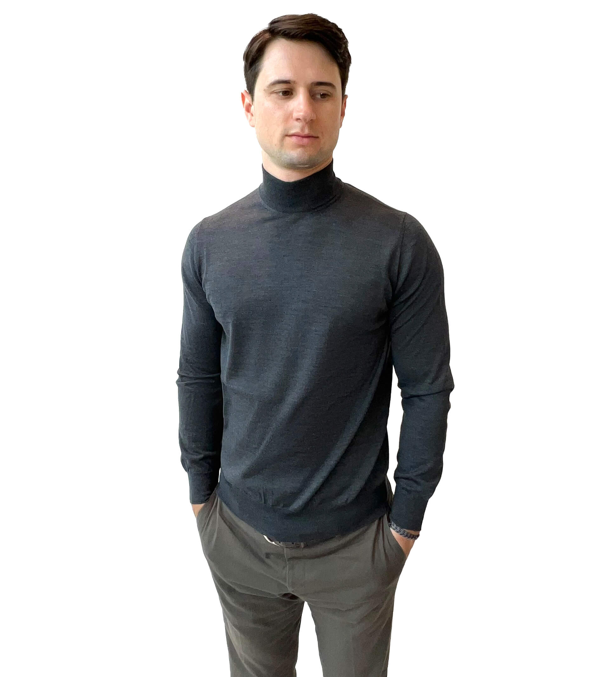 FIORONI Wool/Cashmere Mock-Neck Sweater +Colors